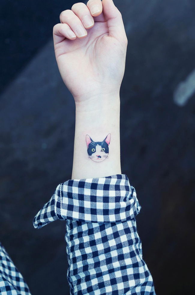 tatuajes de gatos para mujeres