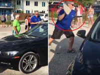hombre rompe ventana coche salvar perro calor
