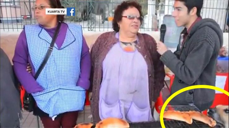 perro que roba empanadas